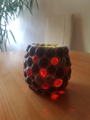 Windlicht schwarz