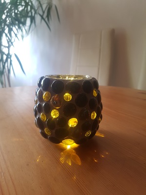 Windlicht schwarz