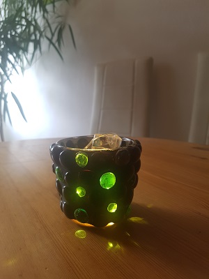 Windlicht schwarz
