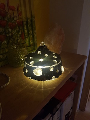 Windlicht schwarz