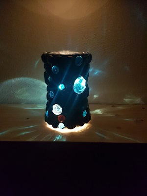 Windlicht schwarz